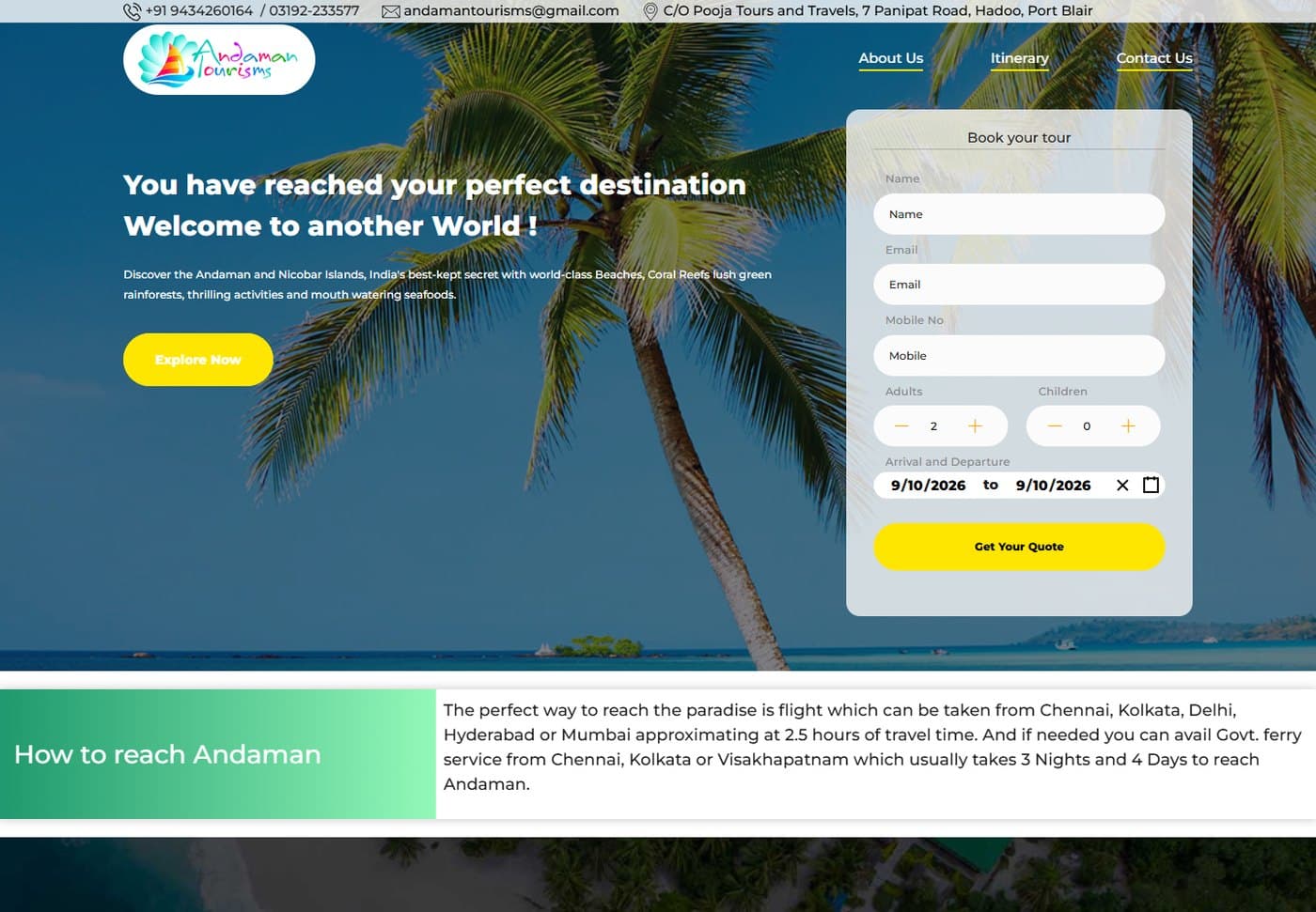 Andaman Tourisms